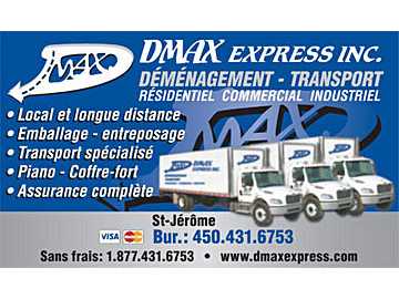 Déménagement & Entreposage Dmax Express