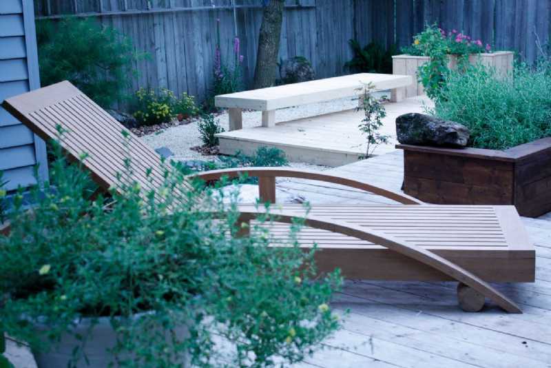 Ensemble de jardin en teck 