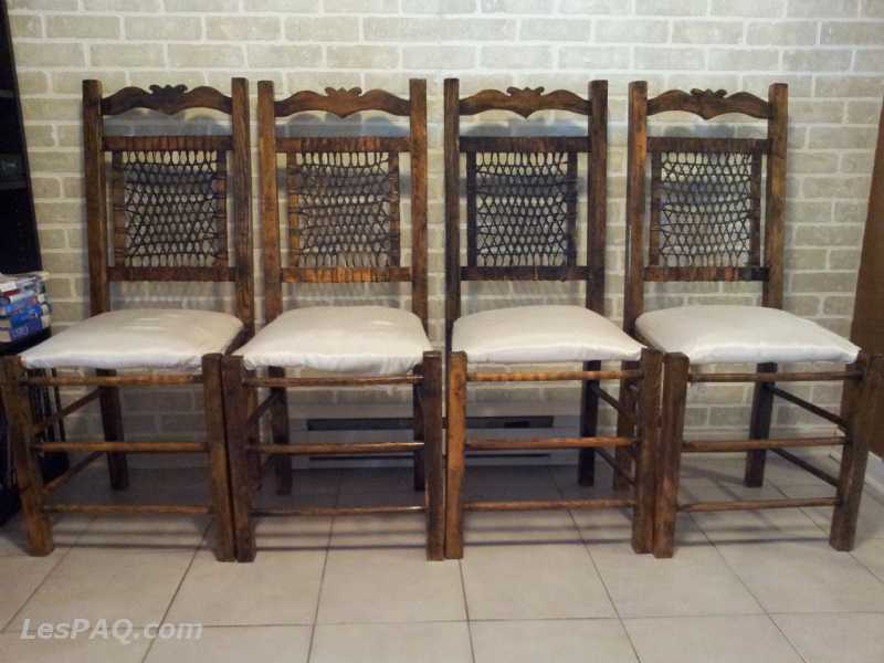 4 chaises de cuisine